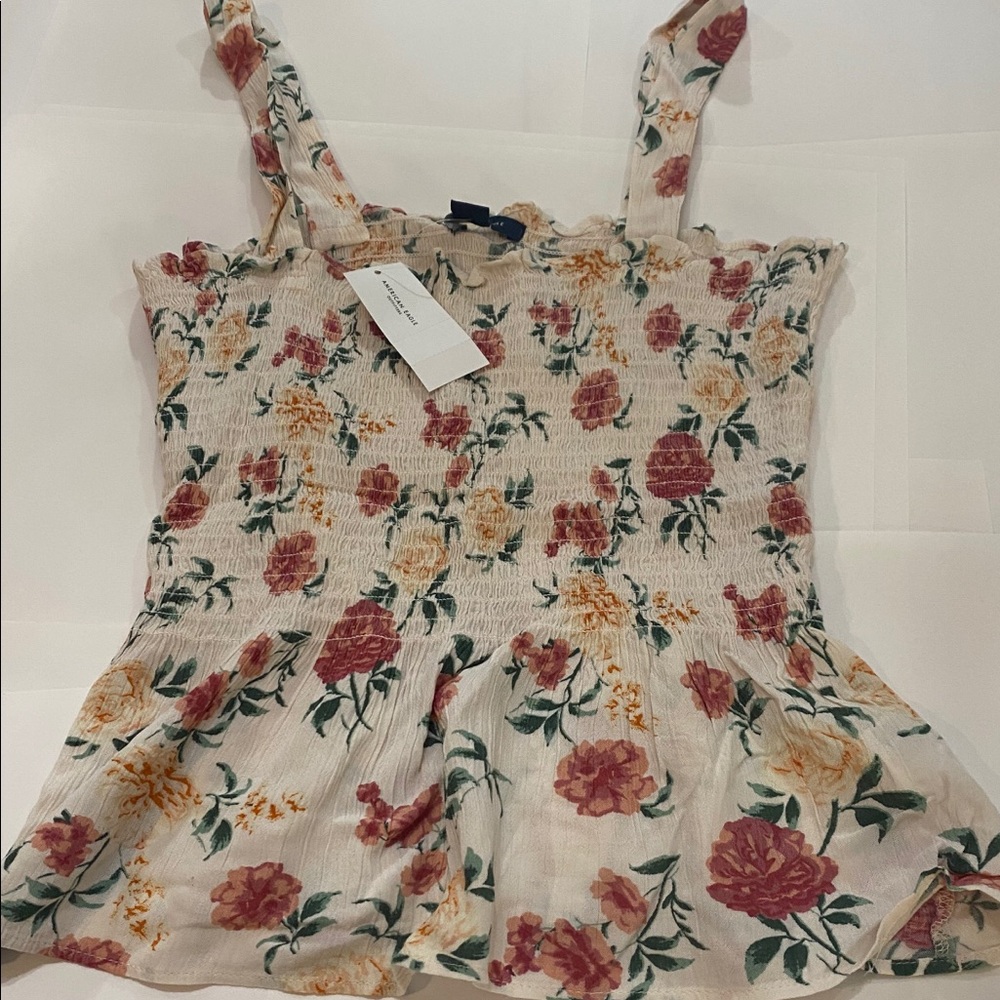 NWT American Eagle Floral Crop Top